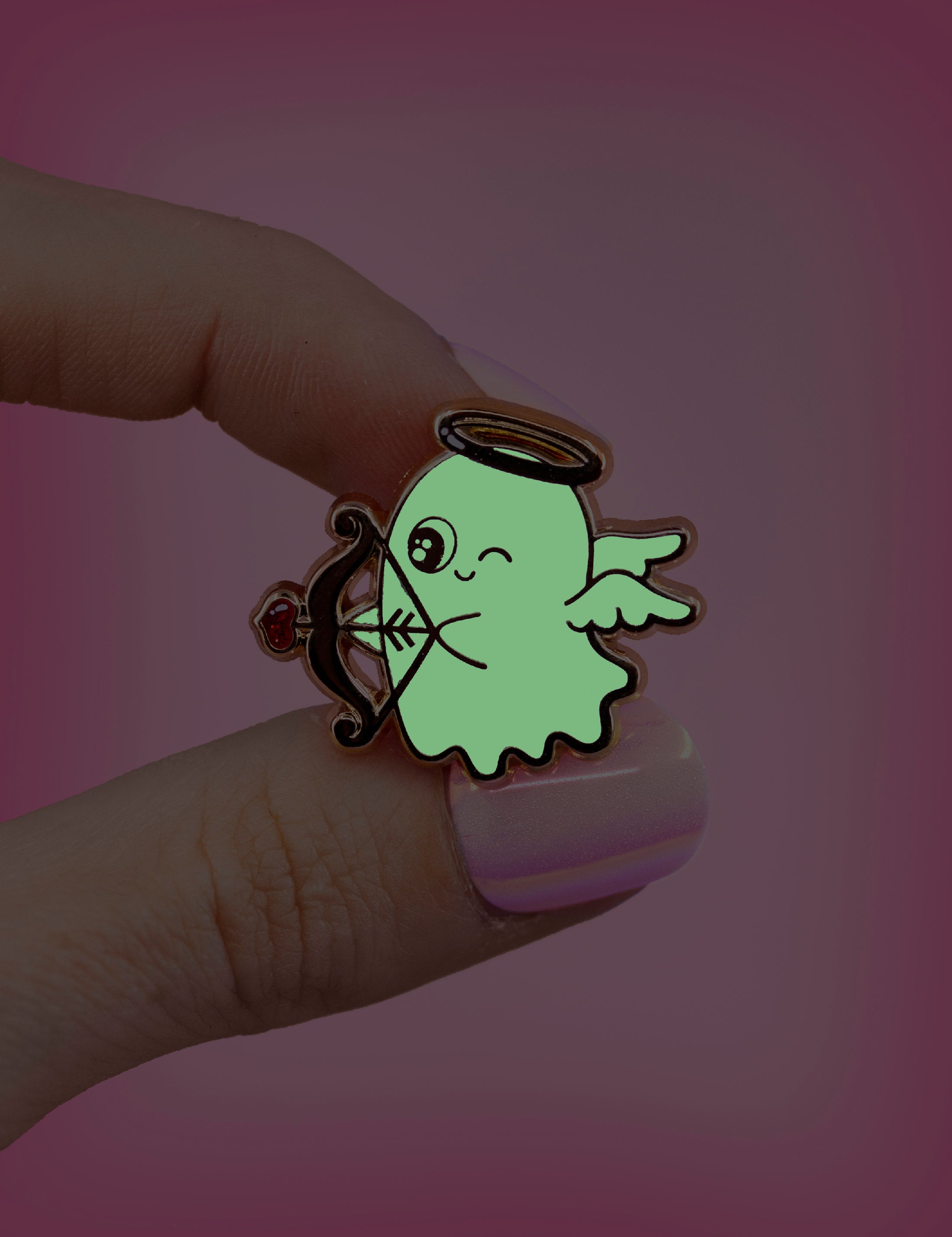 ✧ Valentine&#39;s ghost Pin ✧ Buy 1 get 1 FREE!