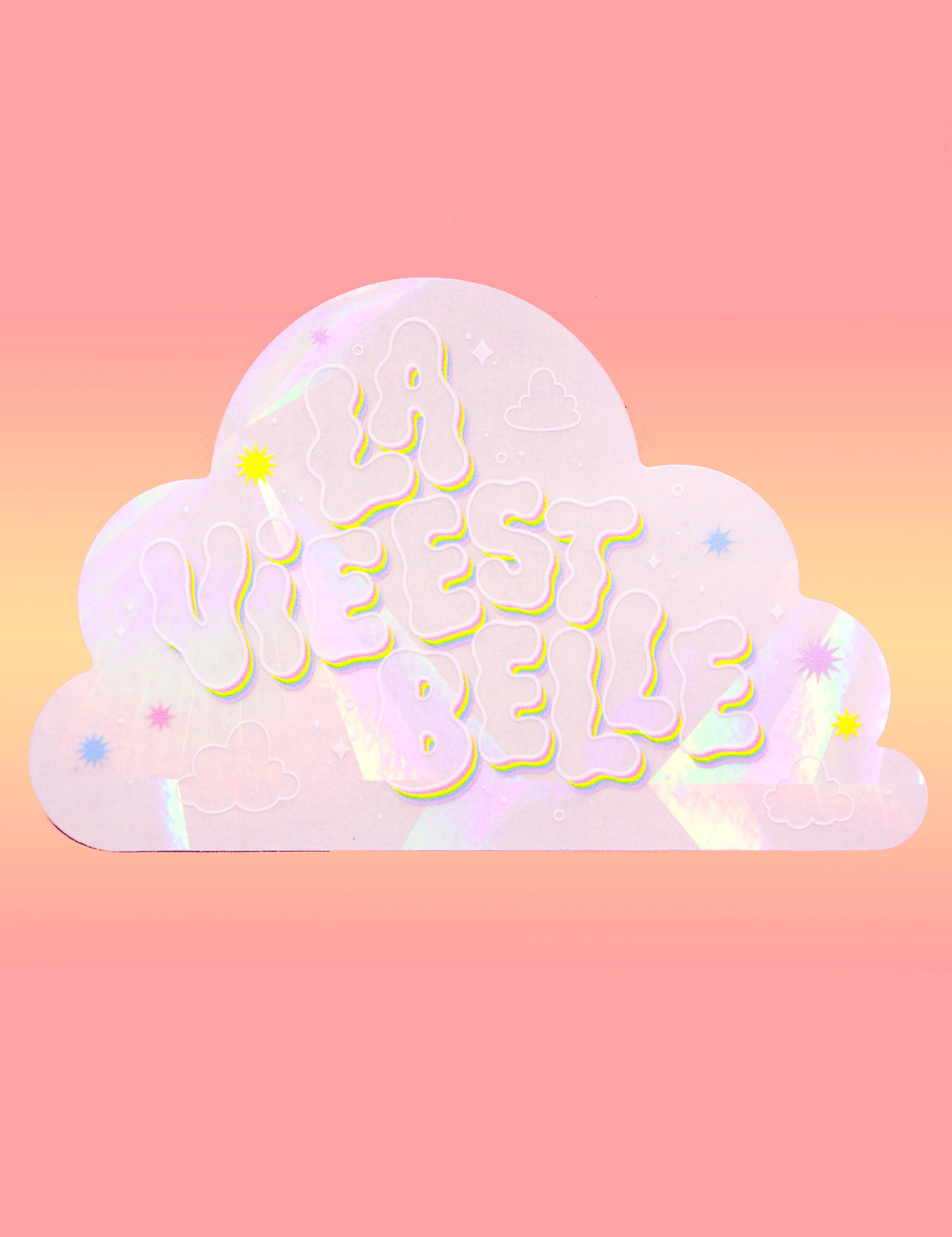 La vie est belle Suncatcher Decal Joanna Behar