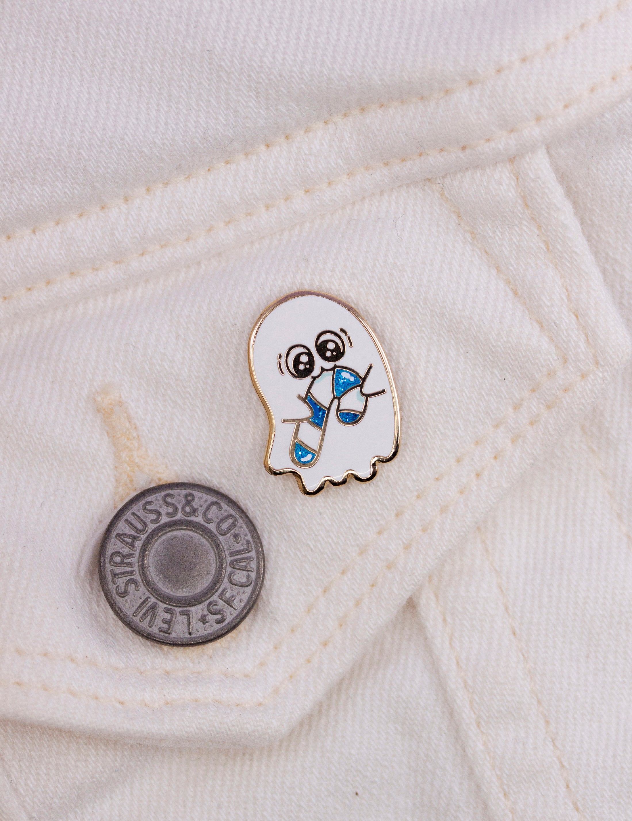 ✧ Ghost &amp; his Candy Cane pin ✧