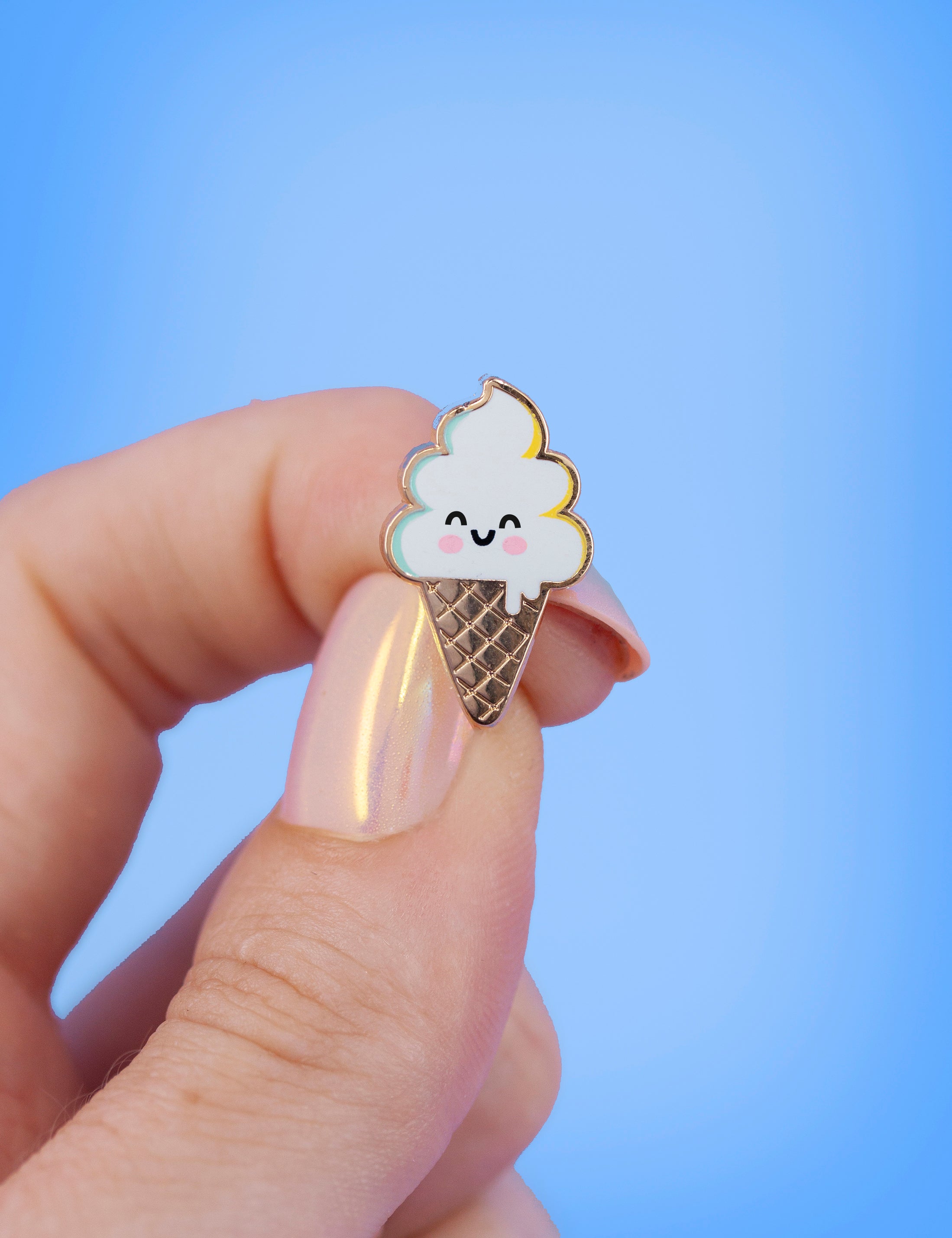 Kawaii baby ice cream Pin