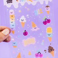 ice cream Dream clear Sticker sheet