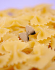 Mini farfalle & Ravioli gold enamel pins