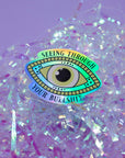 Seeing through your bullshit Holo sticker