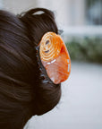 Pain au chocolat Hair claw clip