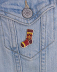 House sock enamel pin