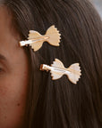 Farfalle bow tie pasta no crease hair clips