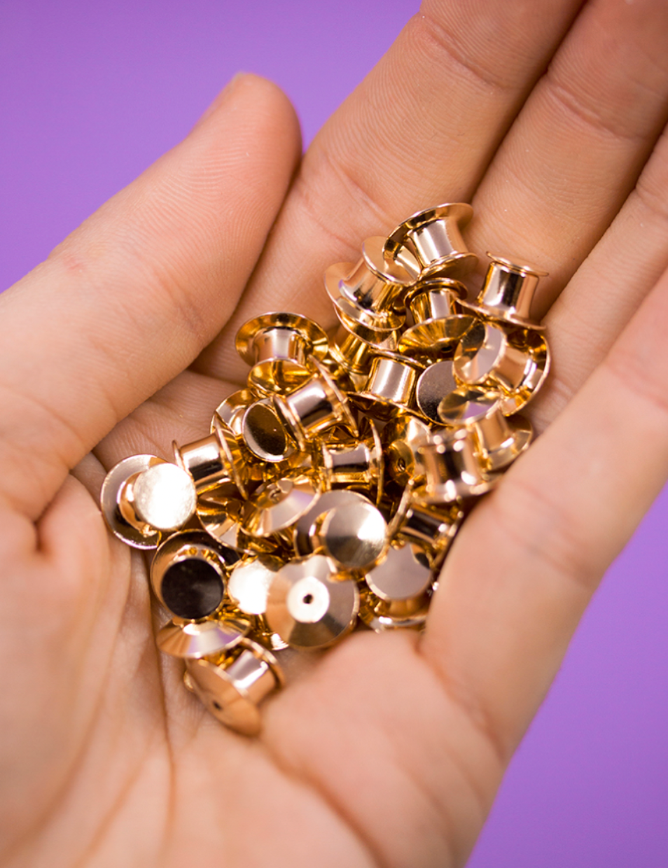 Secure Locking pin backs – Joanna Behar