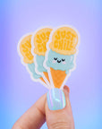 Just chill ice cream Sticker