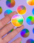 Rainbow wheel HOLO STICKERS