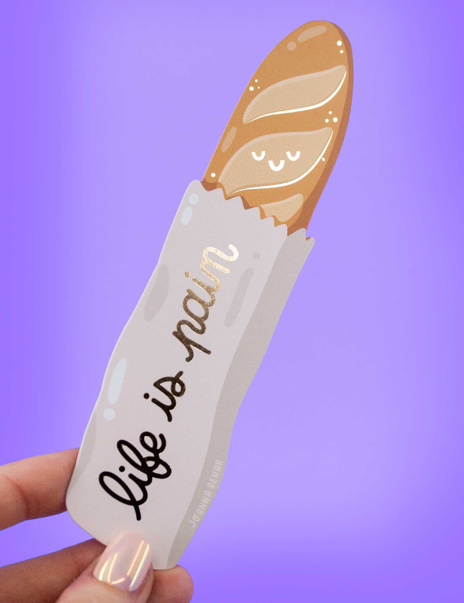 &quot;Life is Pain&quot; baguette Bookmark