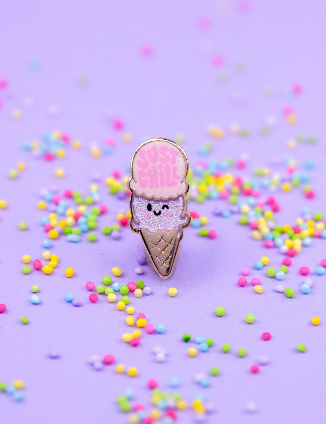 Just Chill ice cream Pin - Mini size