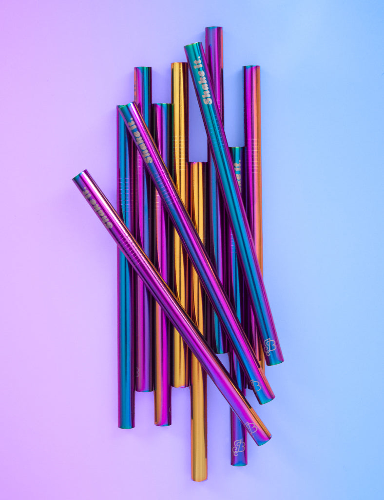 Stainless steel rainbow Straws