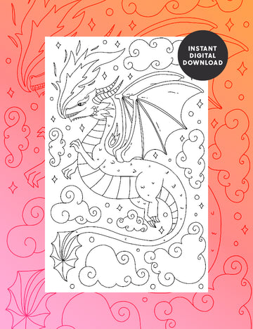 Dragon Colouring sheet