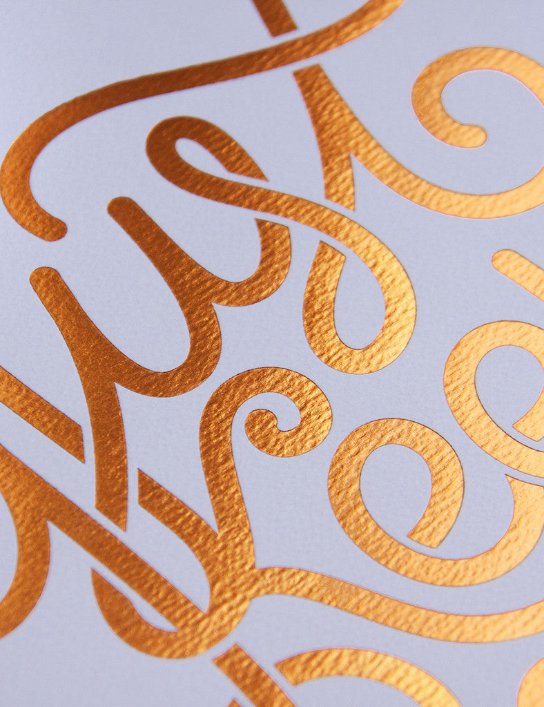 Just Keep Going 8x12" Copper Foil Print