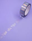clear & holographic Insult Washi tape
