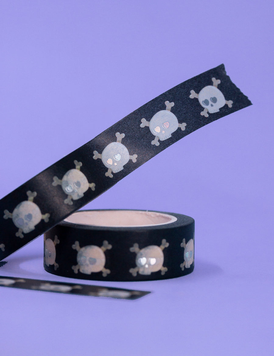 Holographic skull Washi tape