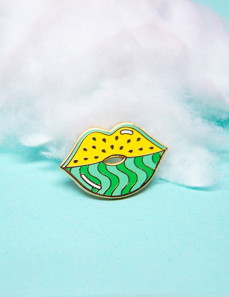 WATERMELIPS PIN - YELLOW