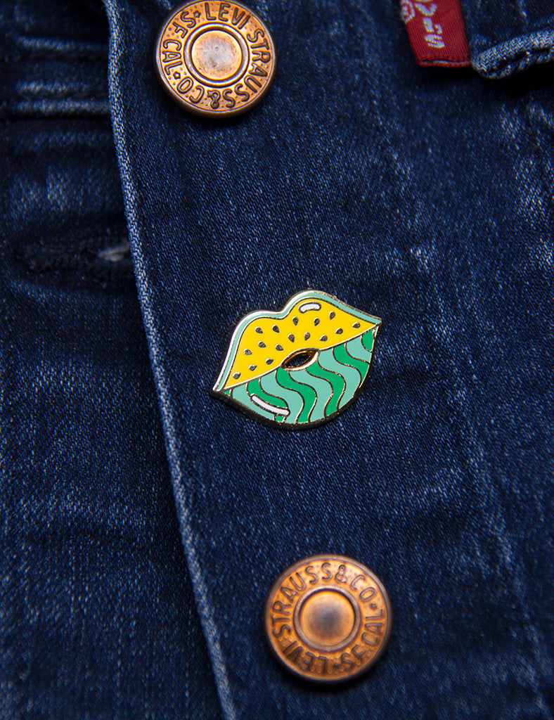 WATERMELIPS PIN - YELLOW