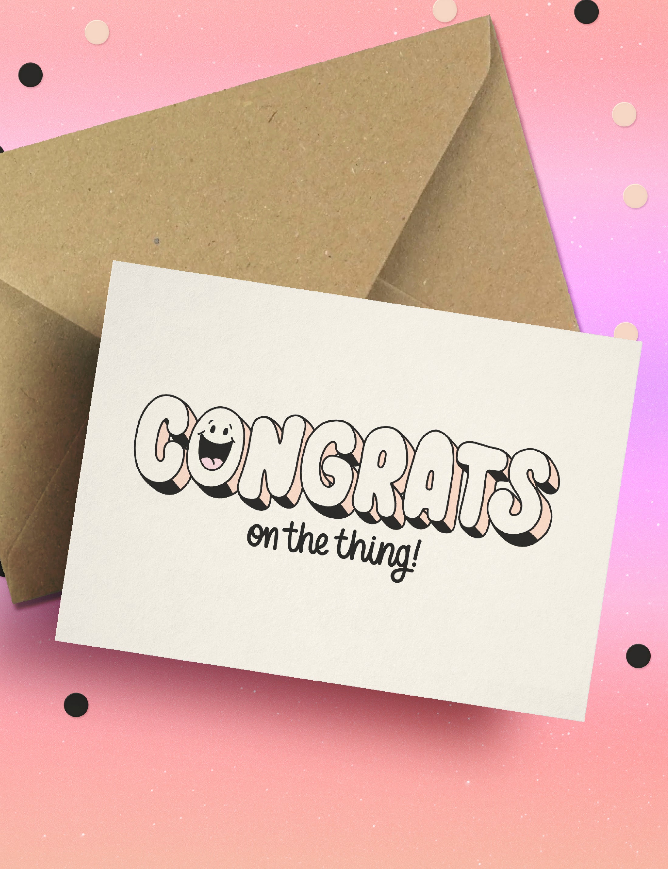 Congrats on the thing! card