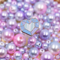 Crystal Heart pin