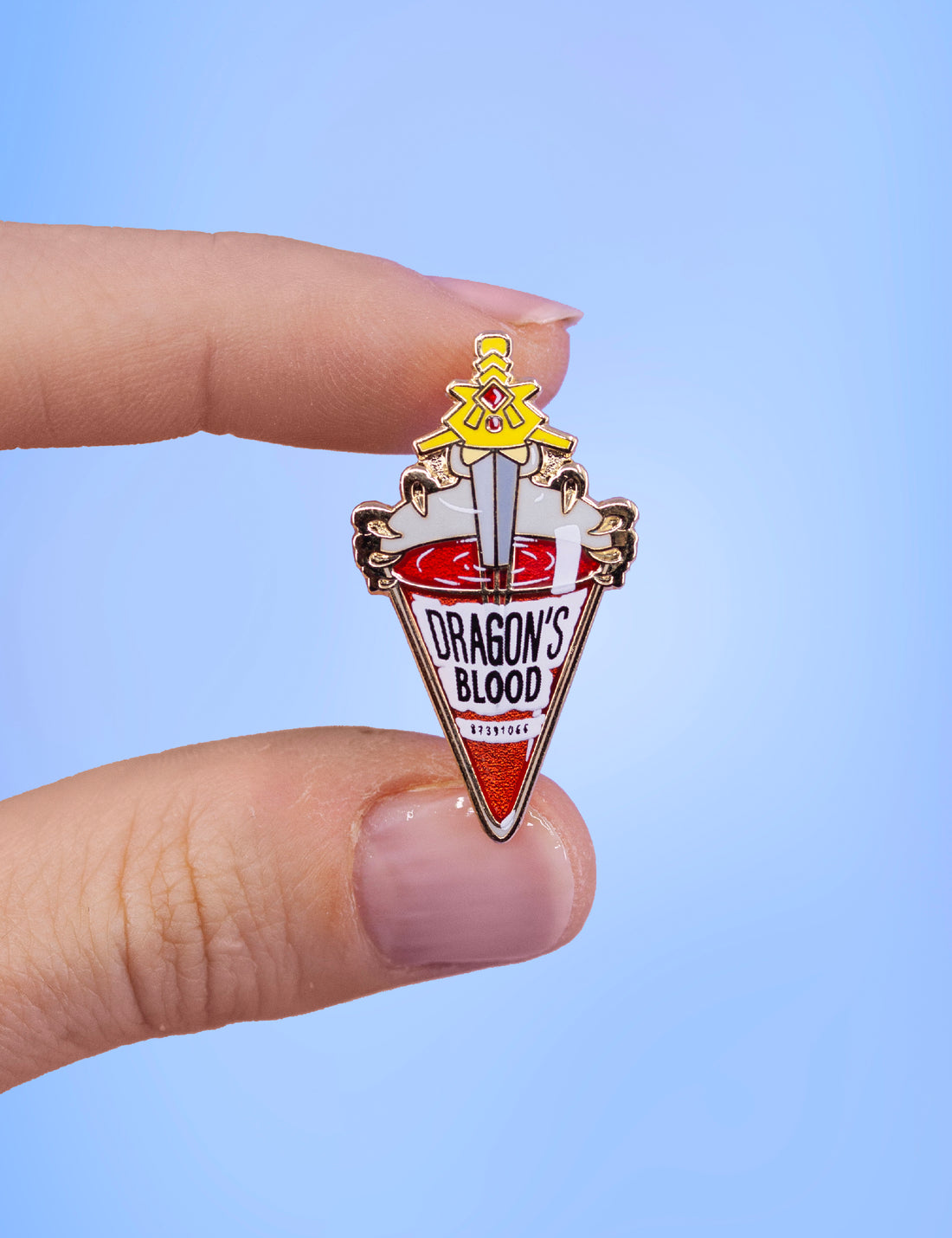 Dragon's Blood potion enamel pin