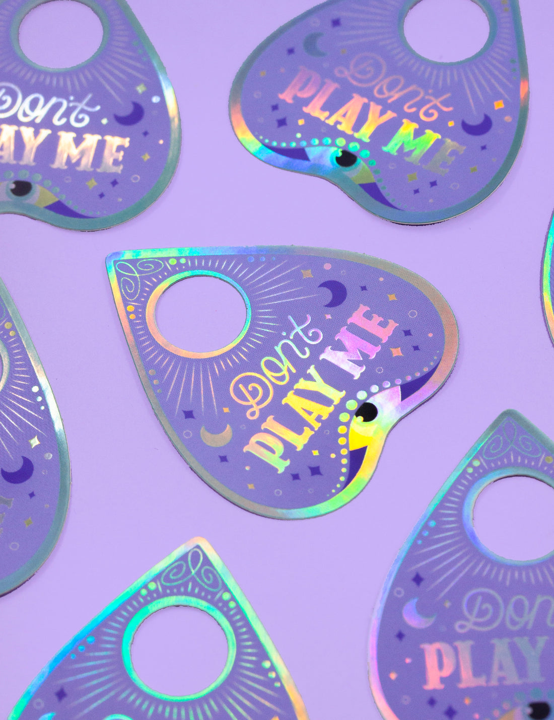 Don't play me Ouija holographic sticker
