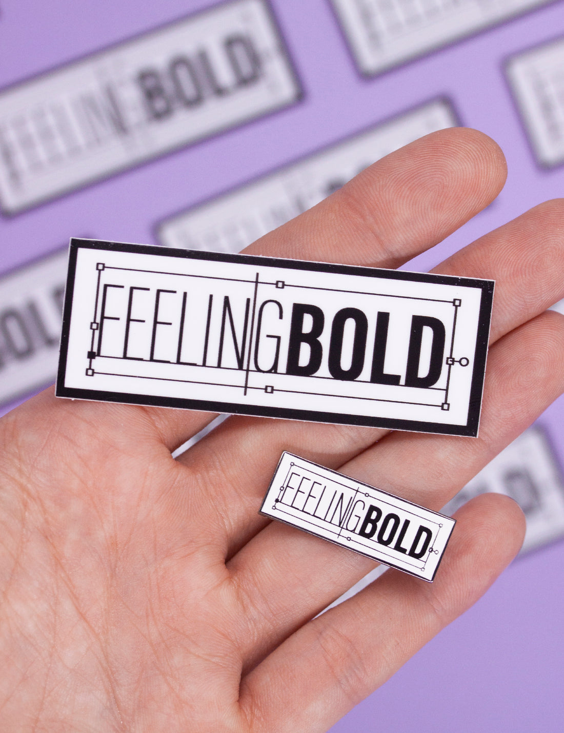 Feeling bold sticker