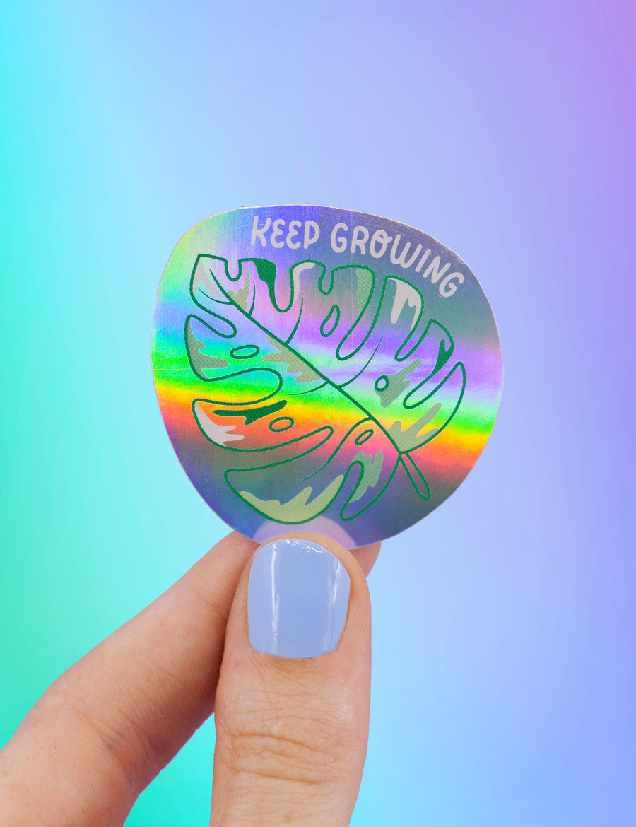 Keep growing holographic STICKER