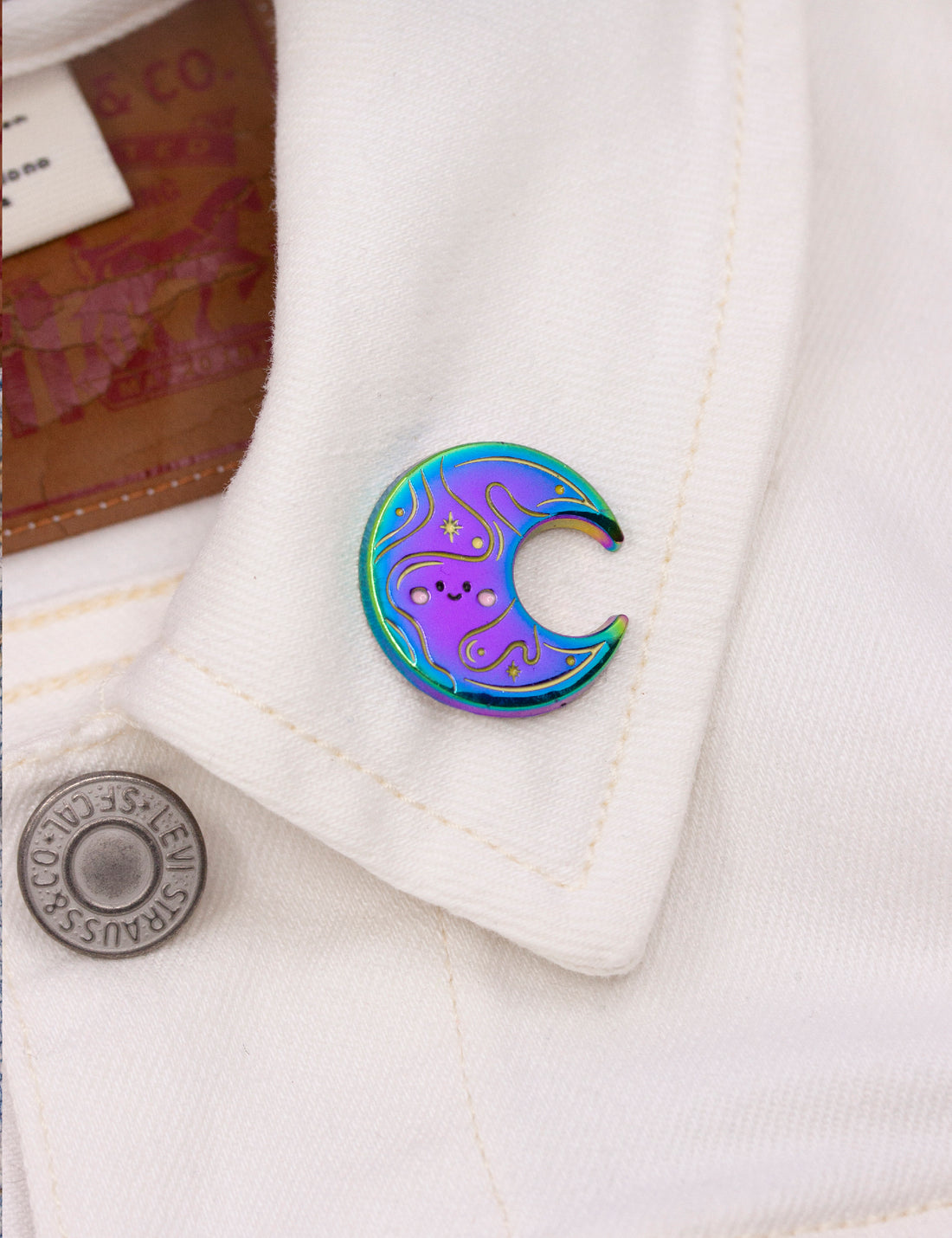 Celestial Moon pin