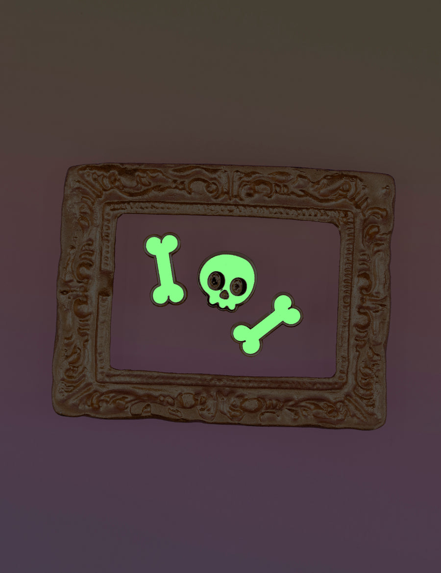Skull & bones pin set
