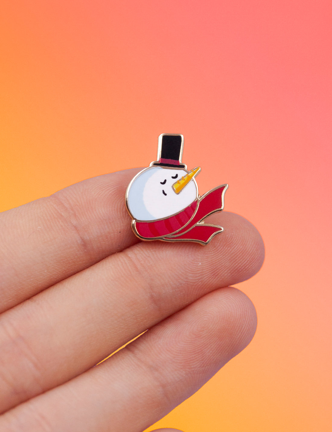 Snowman pin
