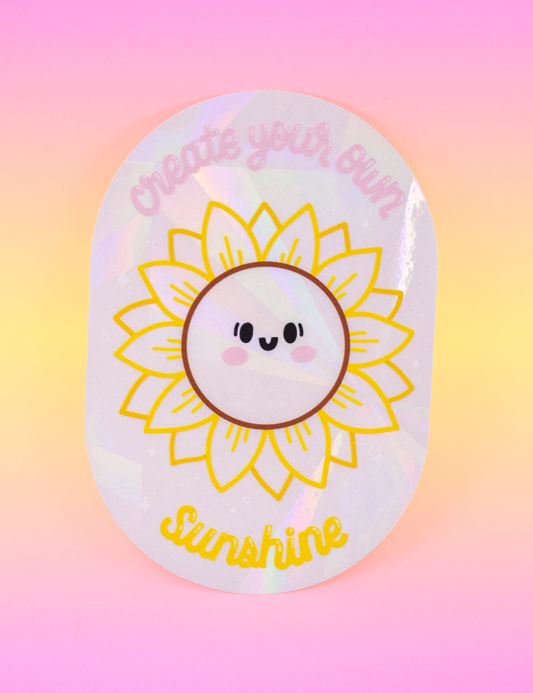 Create your own sunshine sunflower Suncatcher Decal