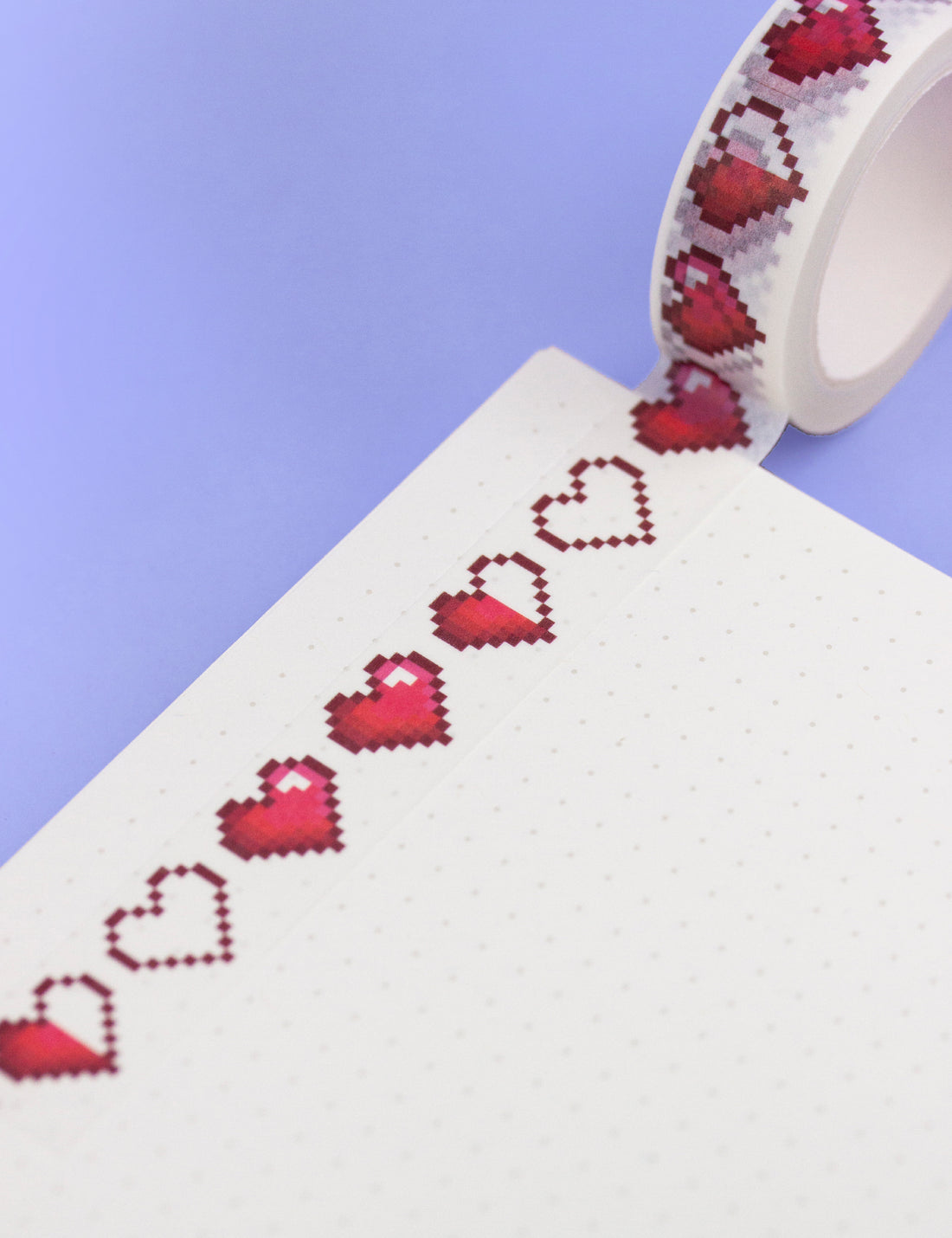 Pixel hearts Washi tape