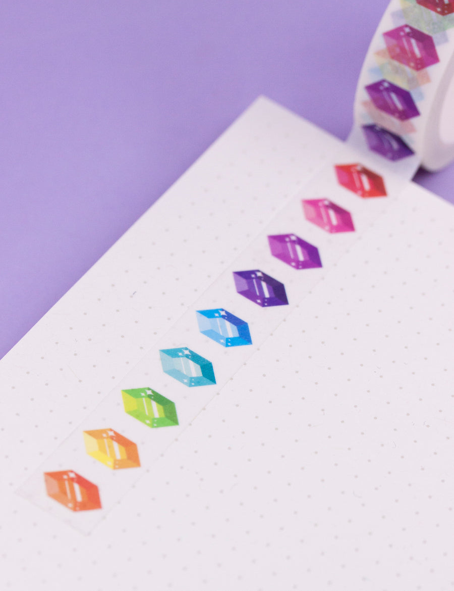 Multicolor gems Washi tape