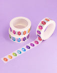 Multicolor gems Washi tape