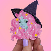 Witch embroidered patch