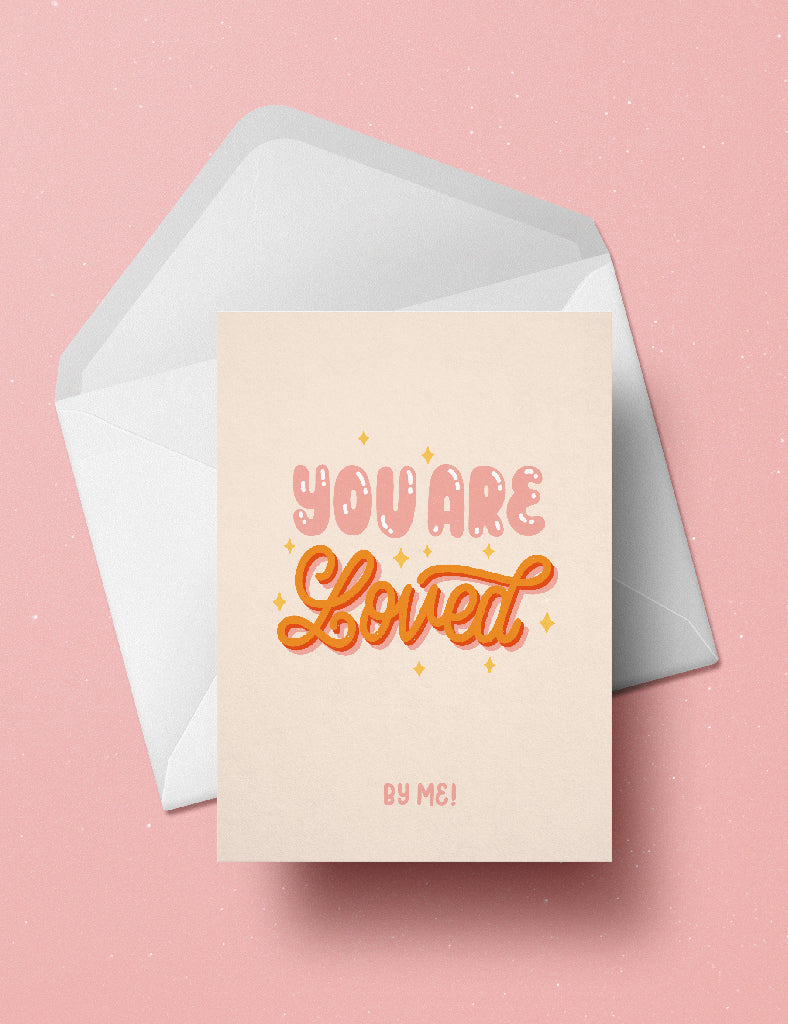 You are loved postcard